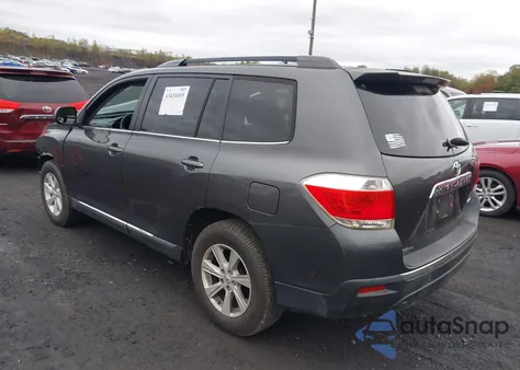 2012 Toyota Highlander Se V6 from USA, damaged, VIN 5TDBK3EH7CS107972